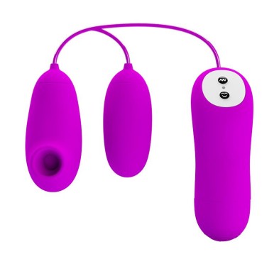 PRETTY LOVE - SUCTION & VIBRO-BULLETS, 12 vibration functions 12 sucking functions